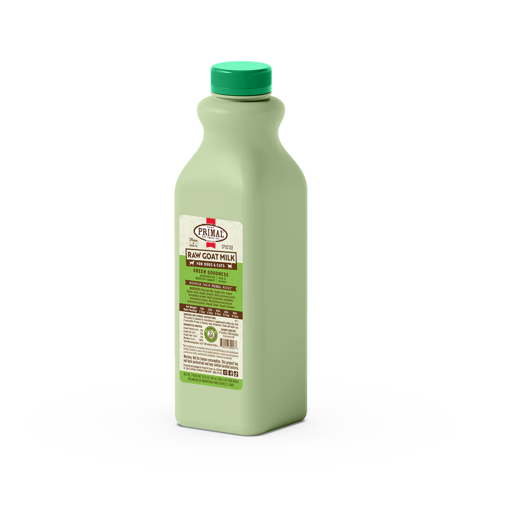 PRIMAL - Raw Goats Milk - Green Goodness 32oz