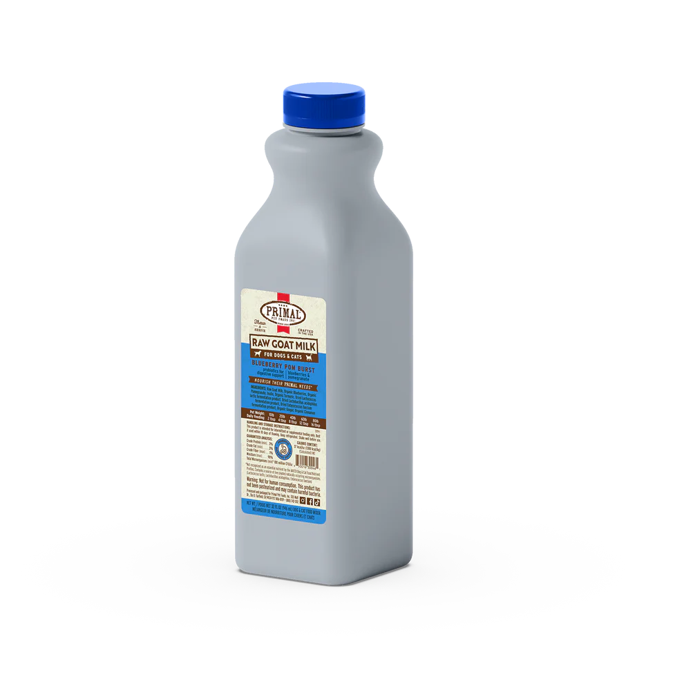 PRIMAL - Raw Goats Milk - Blueberry Pom Burst 32oz