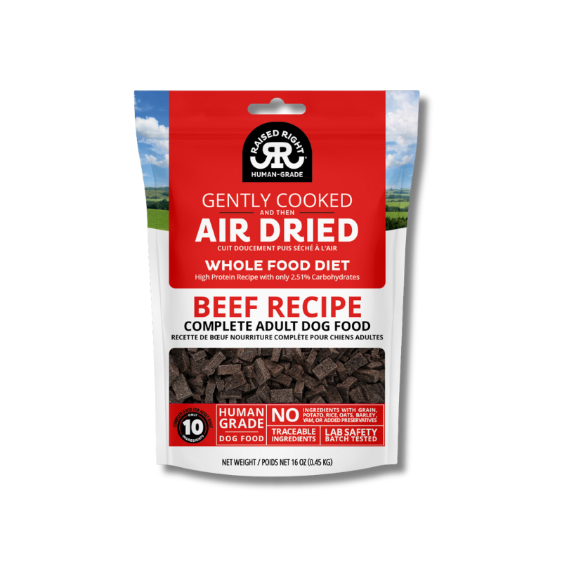 Raised Right - Adult Dog - Air-Dried - Beef - 16oz
