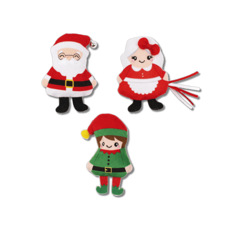 Fringe Studio - Cat - Toy - Holiday - Catnip - Santa's Squad - 3pc
