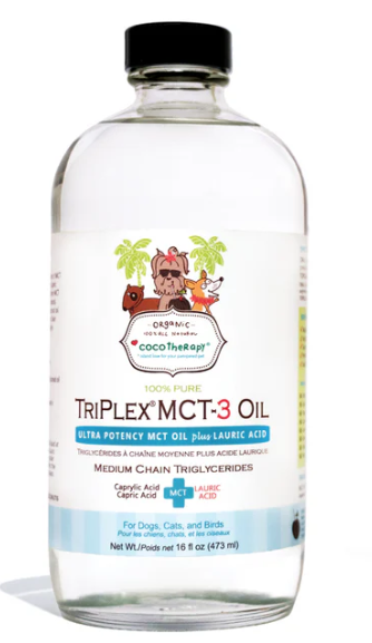 CocoTherapy - TriPlex MCT-3Oil – 16 oz glass bottle