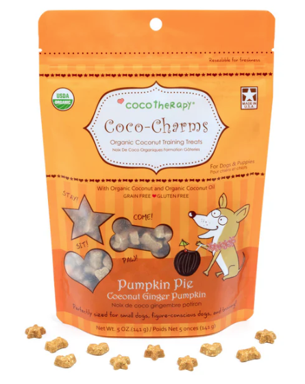 CocoTherapy - Coco-Charms Training Treats – Pumpkin Pie, 5 oz