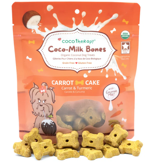 CocoTherapy - Coco-Milk Bones - Carrot Cake - 6 oz (Apr Expiry)
