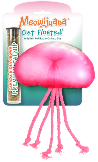 Meowijuana - Catnip - Toy - "Get Floated " - Jellyfish
