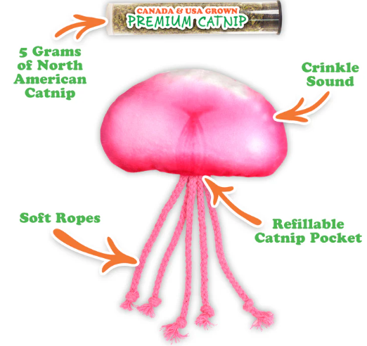 Meowijuana - Catnip - Toy - "Get Floated " - Jellyfish