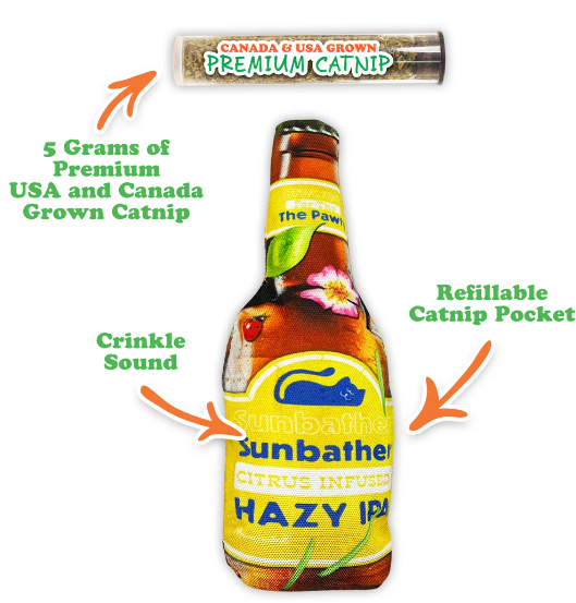 Meowijuana - Catnip - Toy - "Get the Summer Pawty Started" Toy - Hazy IPA