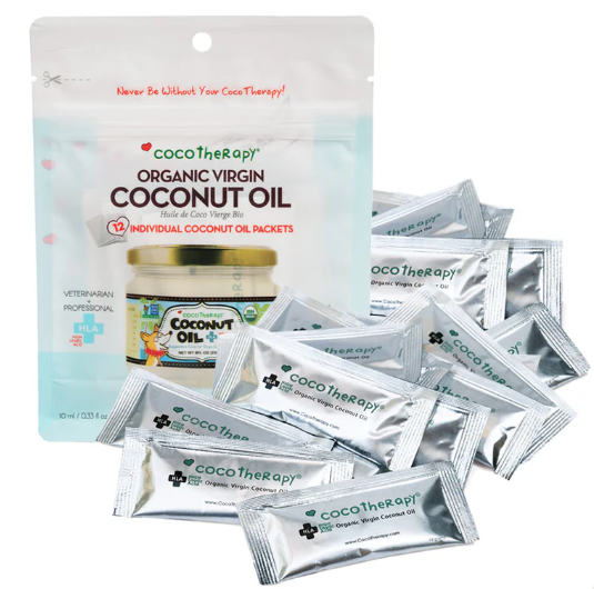 CocoTherapy - Virgin Coconut Oil Portable Packets – 12 x 10 ml packets/pouch