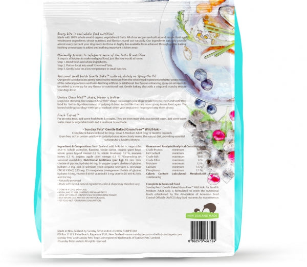 Sunday Pets - Dog - Gently Baked - GF - Hoki