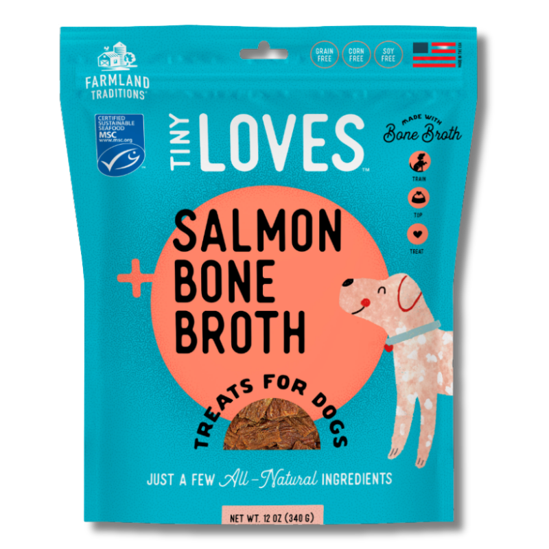 Farmland Traditions - Treats - Jerky - Tiny Loves - Salmon with Bone Broth