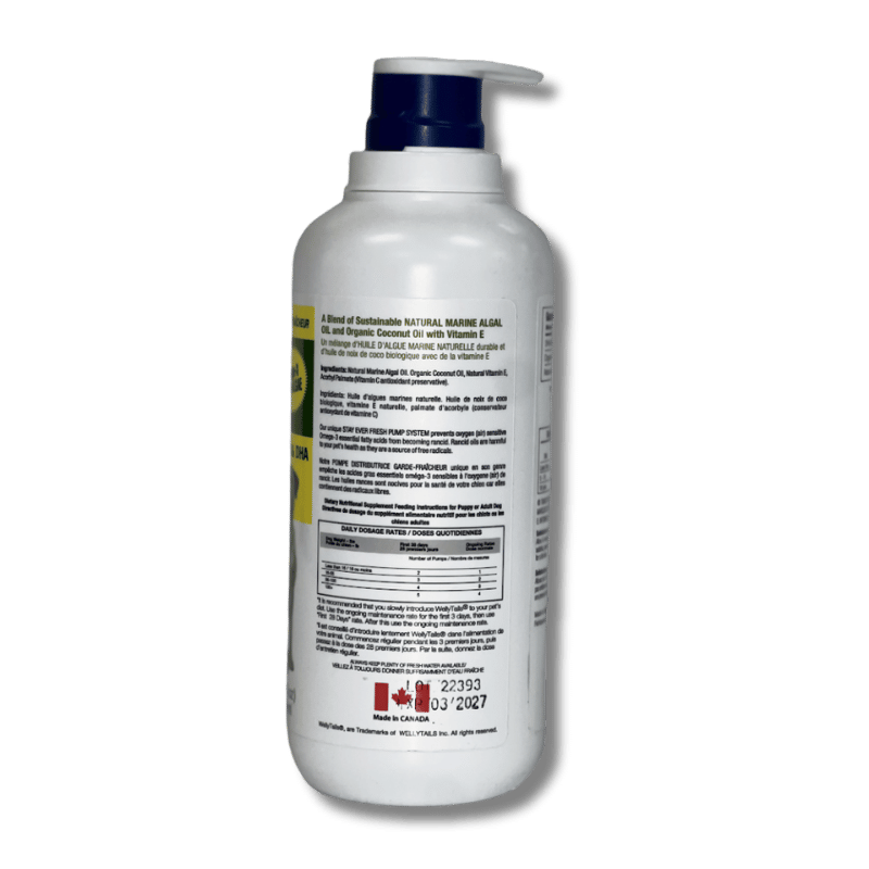 Welly Tails - Algal Oil for Cats & Dogs - 400ml