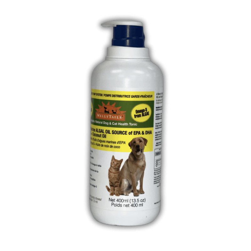Welly Tails - Algal Oil for Cats & Dogs - 400ml