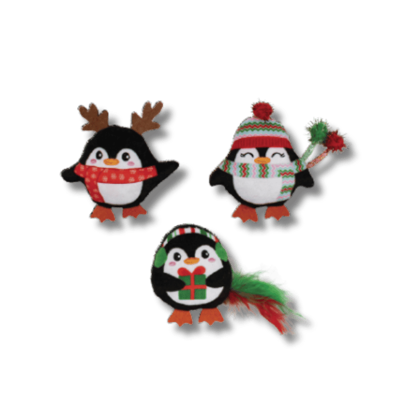 Fringe Studio - Cat - Toy - Holiday - Catnip - Waddle I Do Without You - 3pc