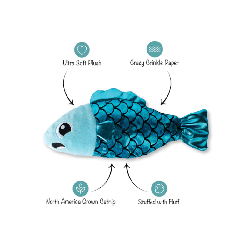 Fringe Studio - Cat - Toy - Catnip - Kicker - Little Fishy