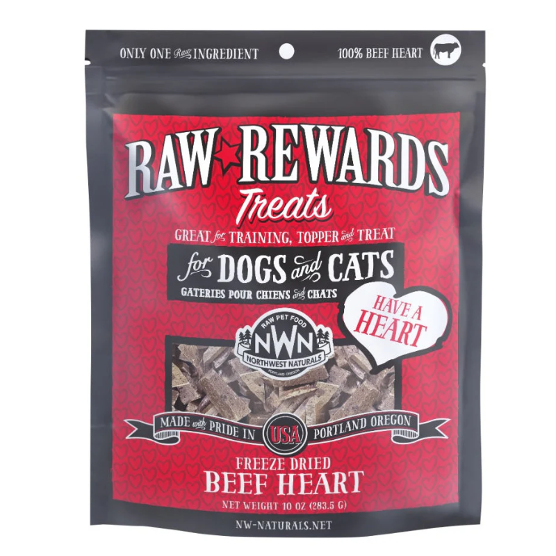 Northwest Naturals - Treats - Freeze-Dried - Hearts - Beef - 10oz