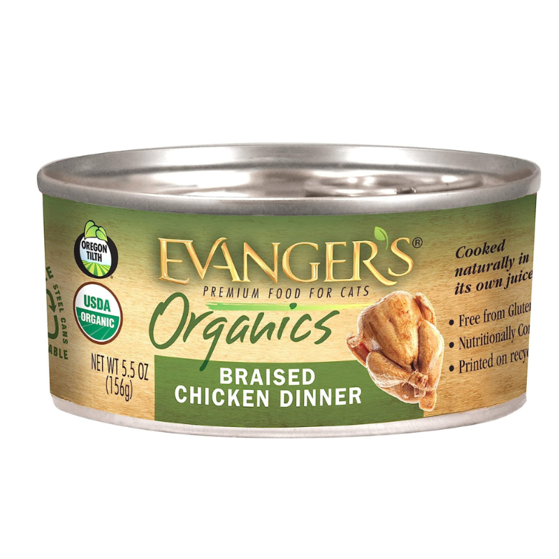 Evangers - Cat - Organic - Braised Chicken Dinner - 5.5oz