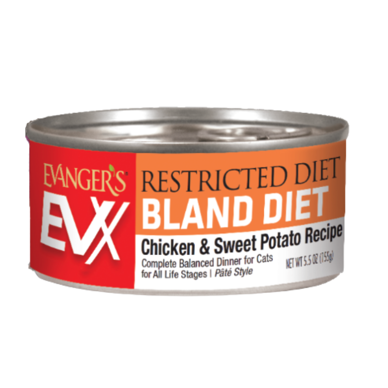 Evangers - Cat - EVX Restricted Diet - Bland Diet Boneless Chicken & Sweet Potato - 5.5oz - Case of 24