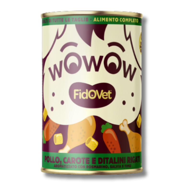 FidOVet - Wowow Adult - Chicken with Carrots - 12x 400g