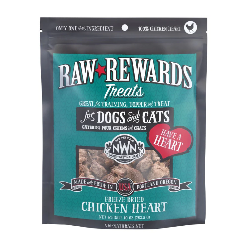 Northwest Naturals - Treats - Freeze-Dried - Hearts - Chicken - 10oz