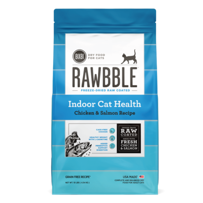 BIXBI - Cat - Dry - Rawbble - Chicken & Salmon - Indoor Cat Health - 3lb