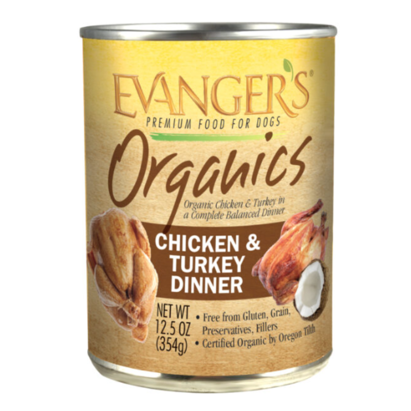 Evangers - Dog - Organics - Chicken & Turkey Dinner - 13 oz