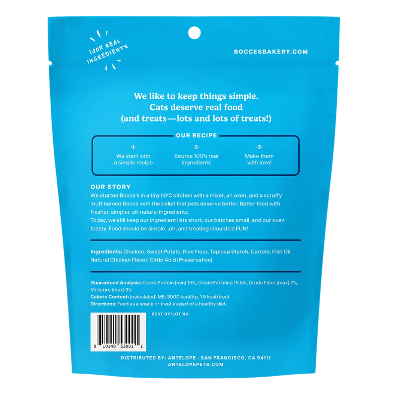 Bocce's Bakery - Cat - Crispy Chikn & Carrot Treats 2oz
