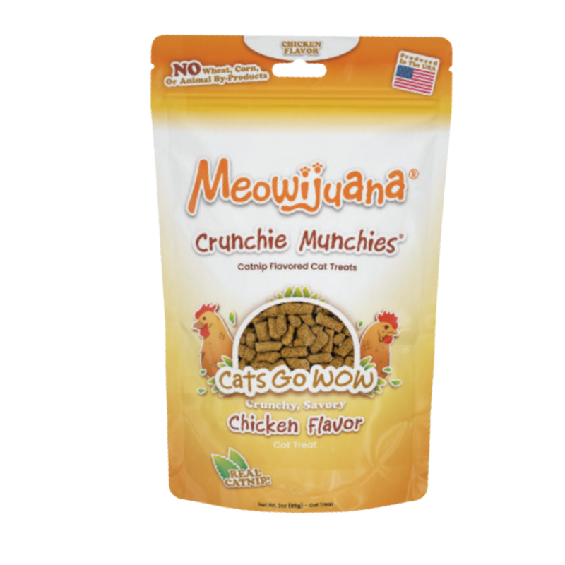 Meowijuana - Catnip - Treats - Crunchie Munchie - Chicken - 3oz