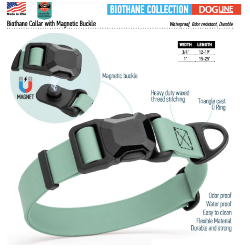 DOGLINE - Collar - Biothane - Magnetic Buckle