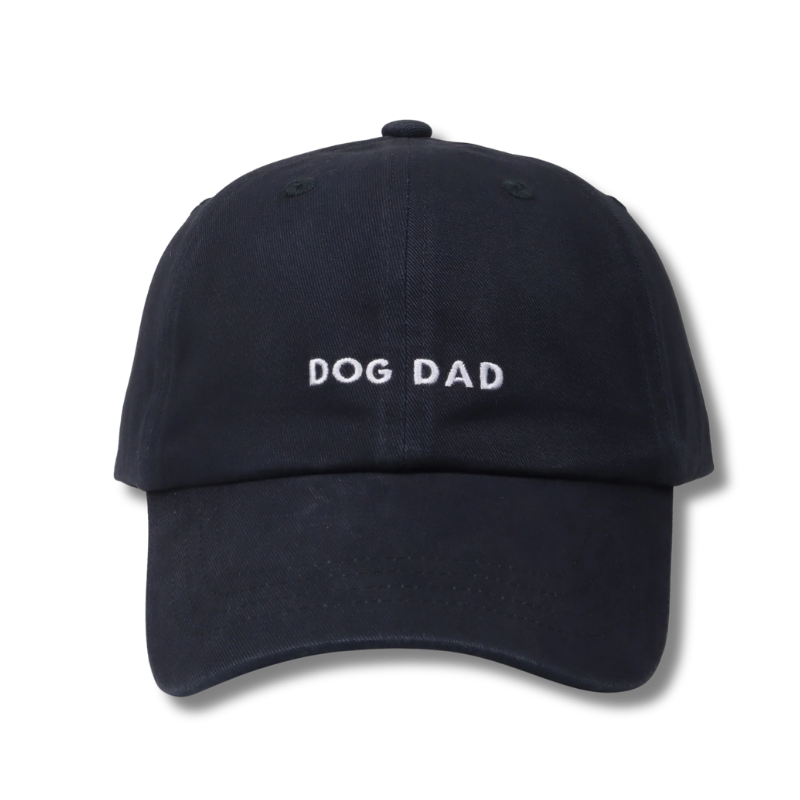 HatPhile - Baseball Cap - Dog Dad - Black