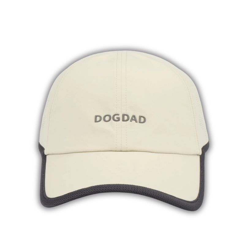 HatPhile - Performance Baseball Cap - Dad Dog - Cream