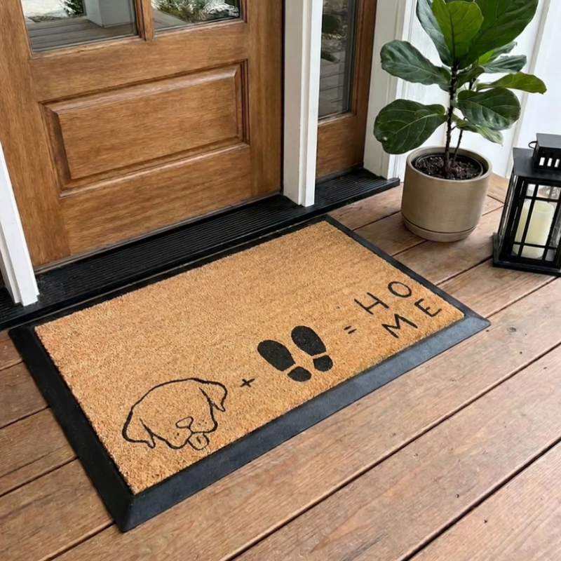 4 Cats & Dogs - Door Mat - Refill - Dog + feet = Home