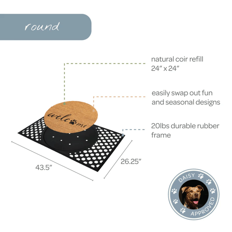 4 Cats & Dogs - Convertible Mat - Cat + Feet = Home (Frame Included)