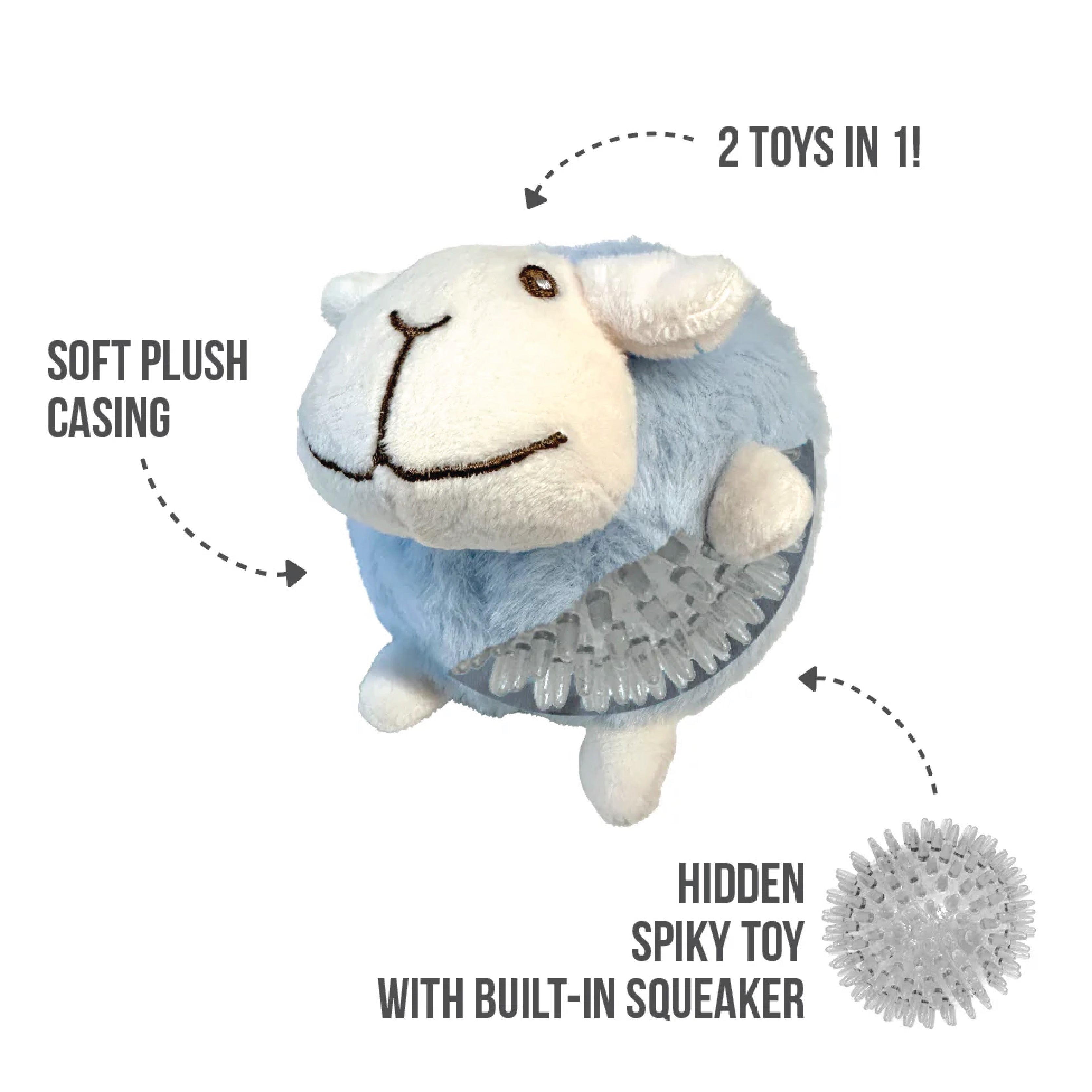 FoufouBRANDS - Fuzzy Wuzzy - Spiker - Sheep