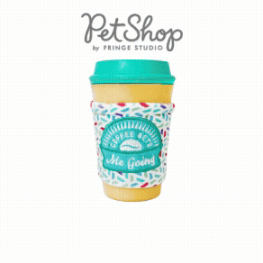 Fringe Studio - Dog - Toy - Durable - Rubber - Dura Club - Coffee Gets Me Going