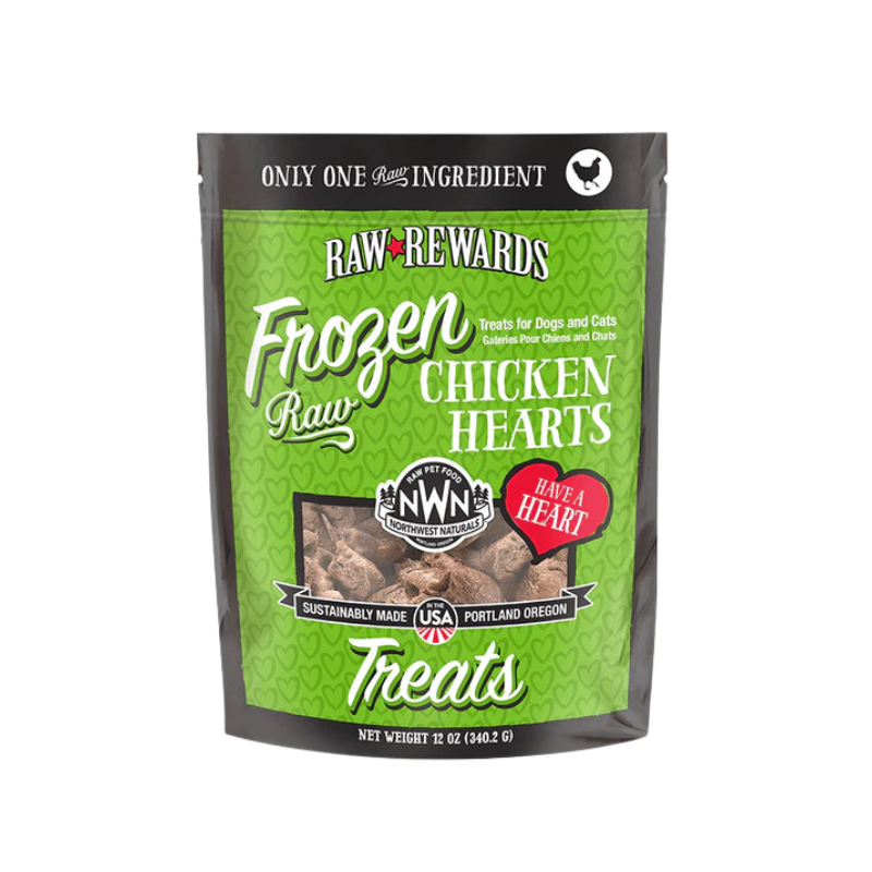 Northwest Naturals - Treats - Frozen - Hearts - Chicken - 12oz