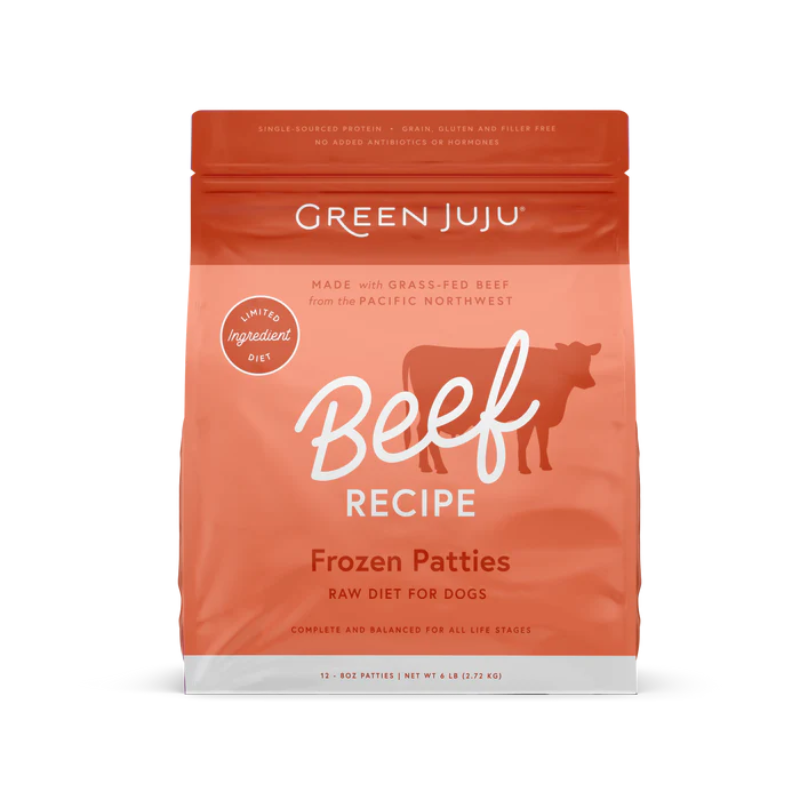 Green Juju - Beef Recipe Frozen Patties 6 lb