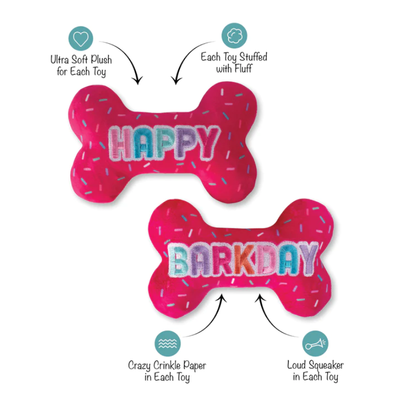 Fringe Studio - Dog - Toy - Birthday - Plush - It's My BarkDay