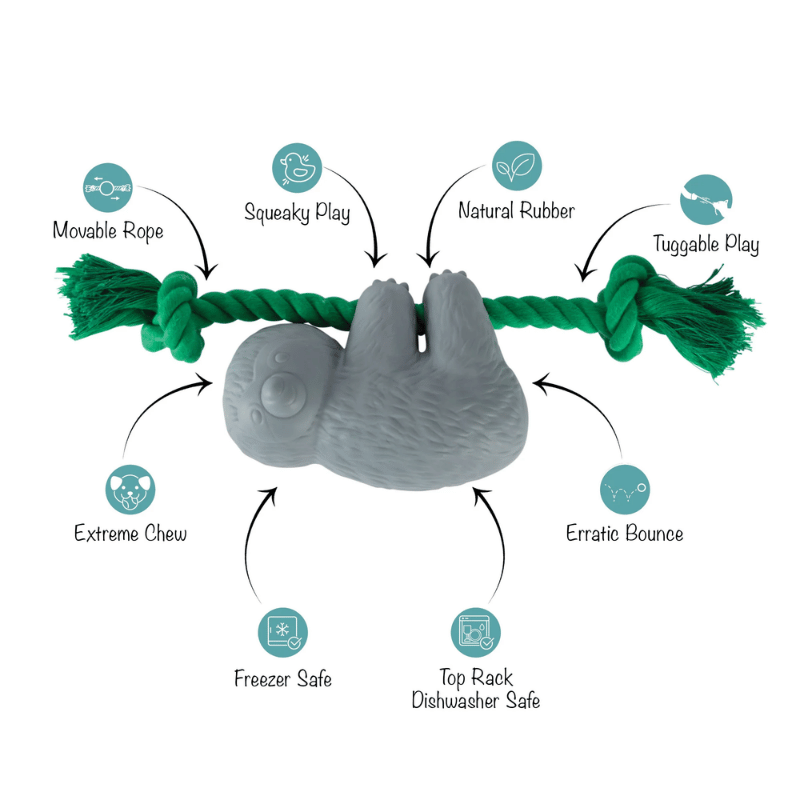 Fringe Studio - Dog - Toy - Durable - Rubber - Dura Club - How's It Hanging?