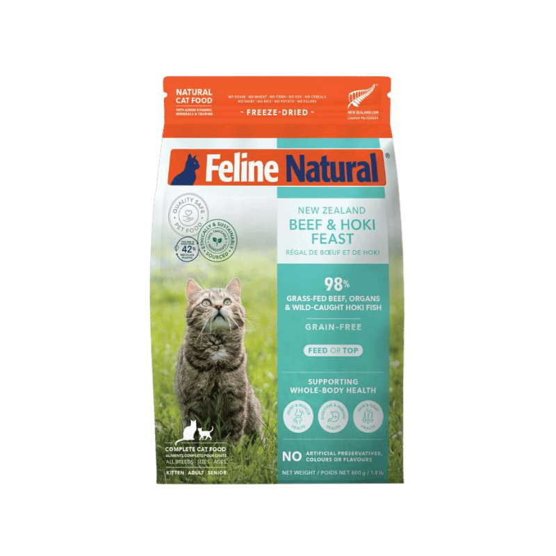 Feline Natural - Freeze-Dried - Beef & Hoki Feast