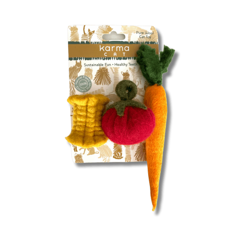 Dharma Dog Karma Cat - Toy - Veges - 3 pk
