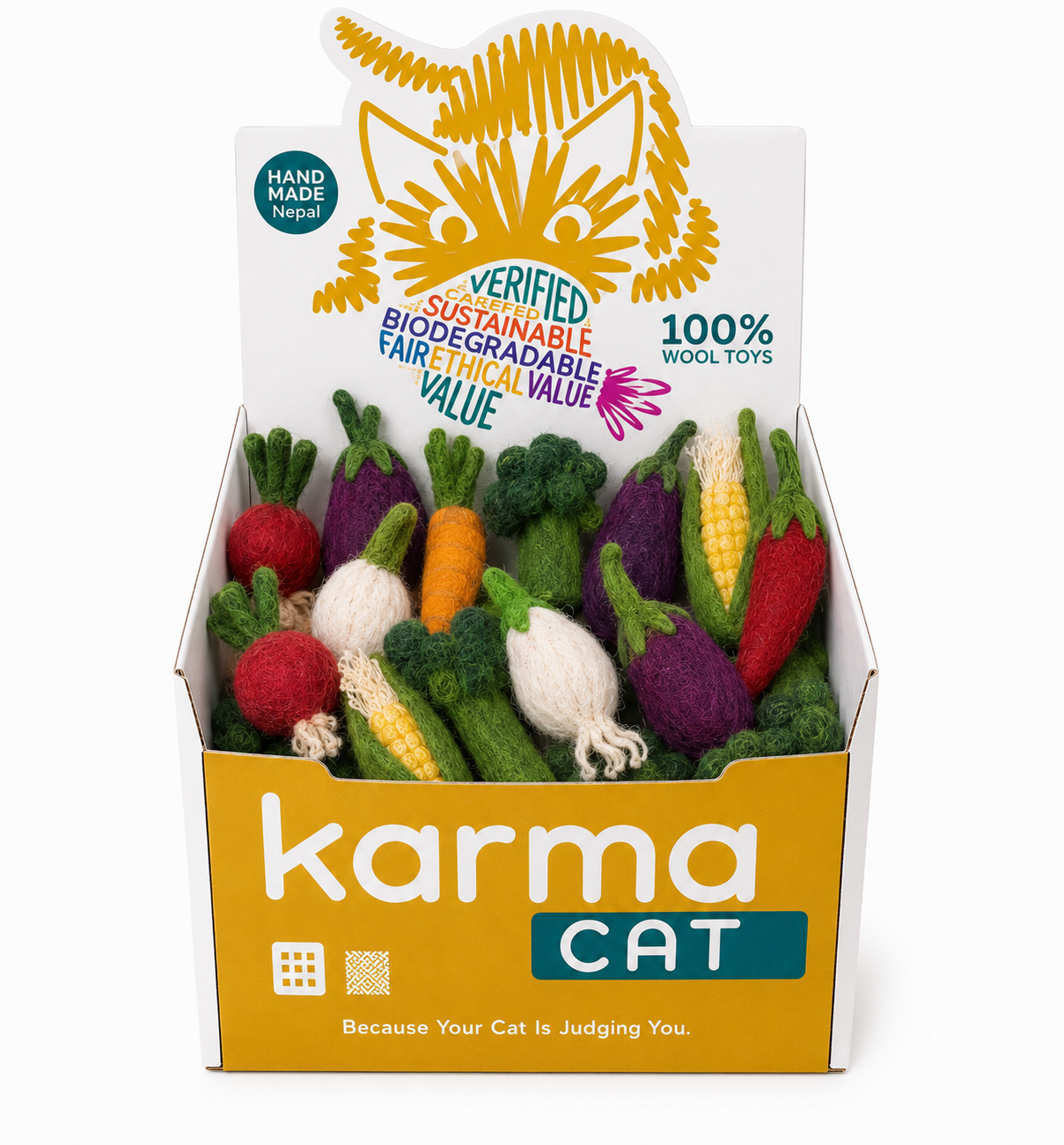 Dharma Dog Karma Cat - Toy - Farmer - 60ct Display