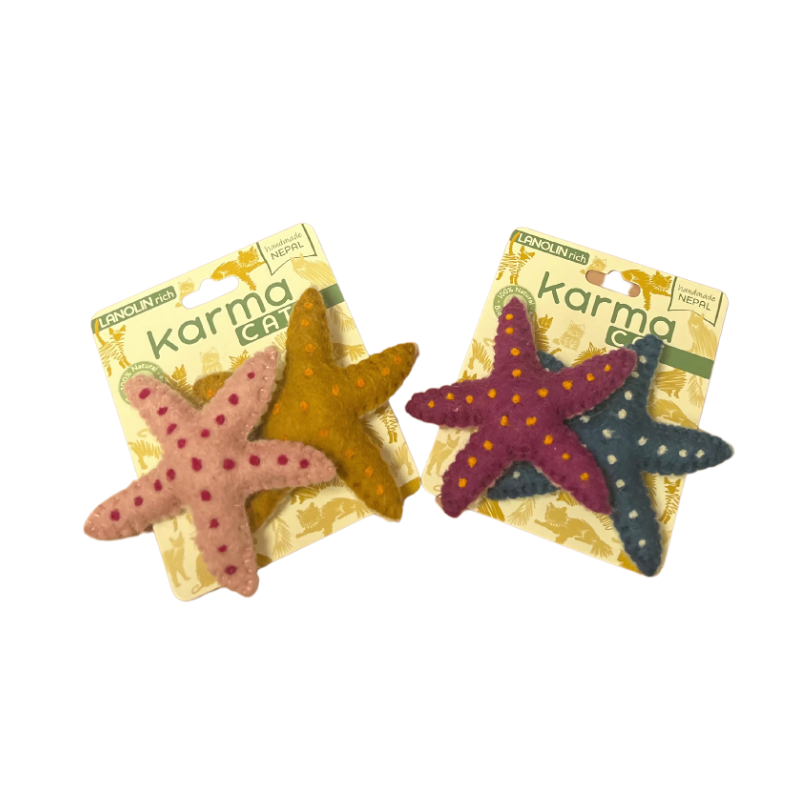Dharma Dog Karma Cat - Toy - Starfish - 2pk
