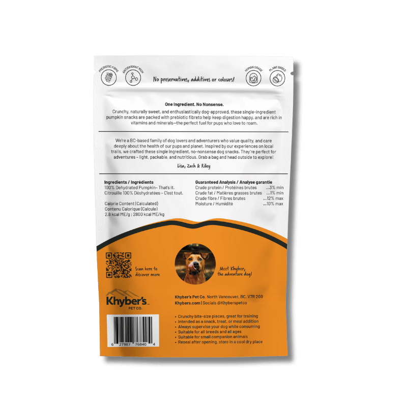 Khyber's - Treats - Just Pumpkin - 120g