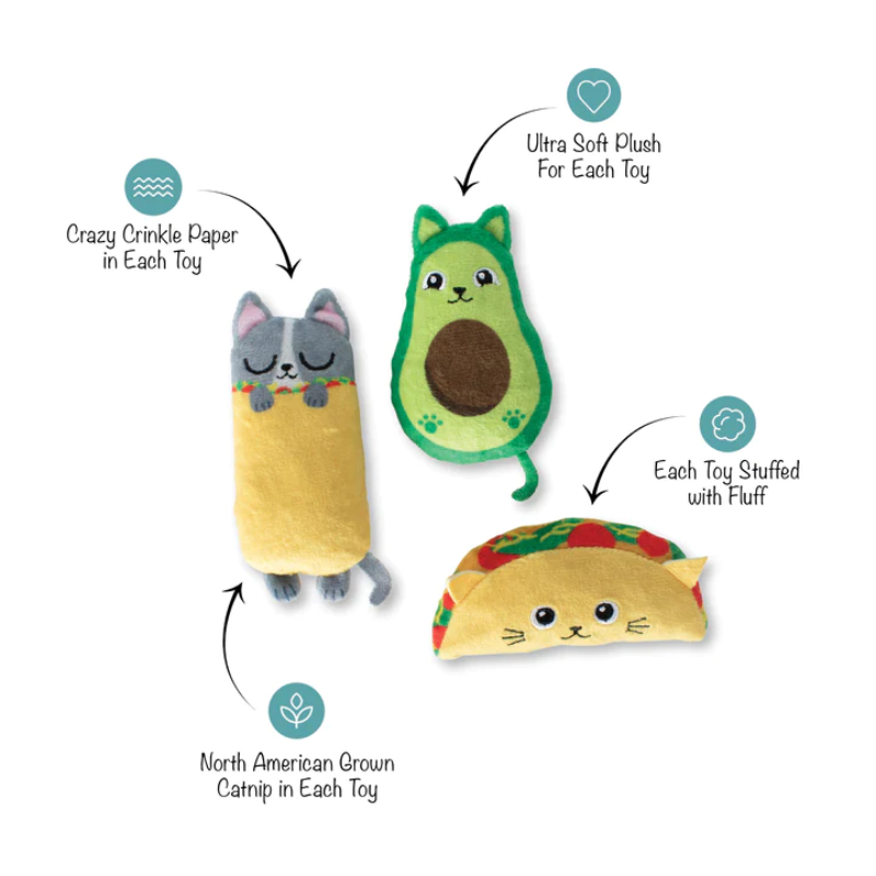 Fringe Studio - Cat - Toy - Catnip - Mini - Kitty Cravings - 3pc