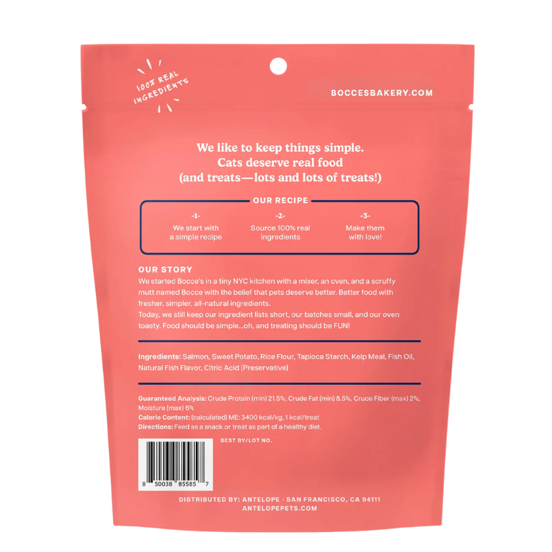 Bocce's Bakery - Cat - One Fish, Two Fish Salmon & Seaweed Treats 2oz