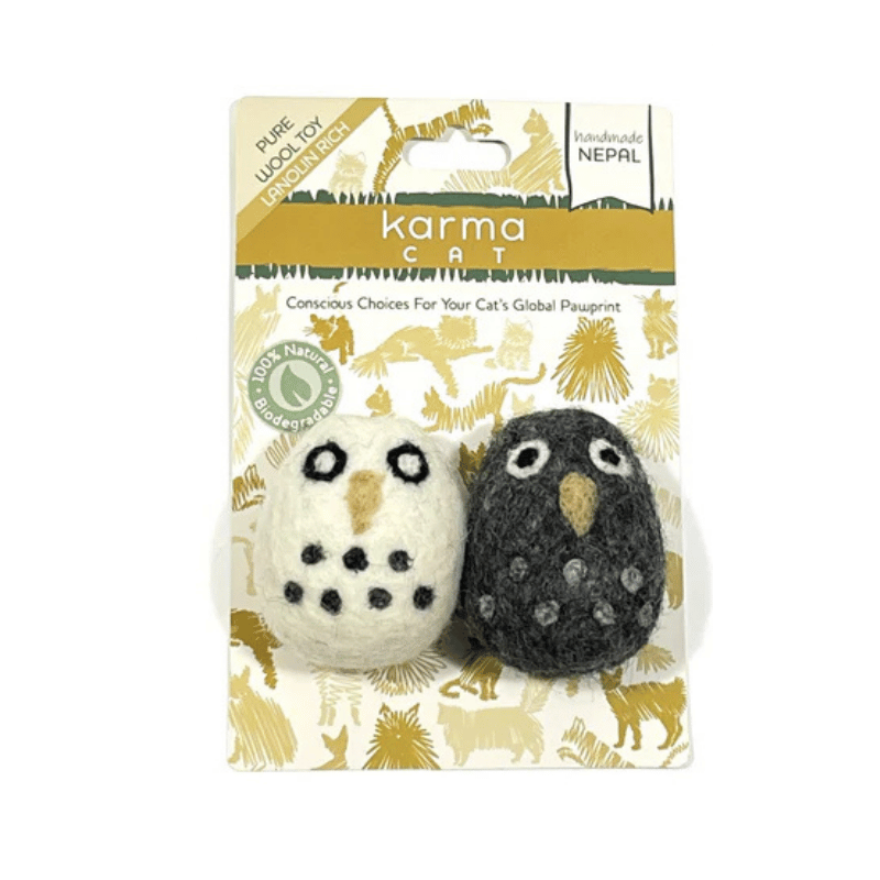 Dharma Dog Karma Cat - Toy - Owls - 2pk