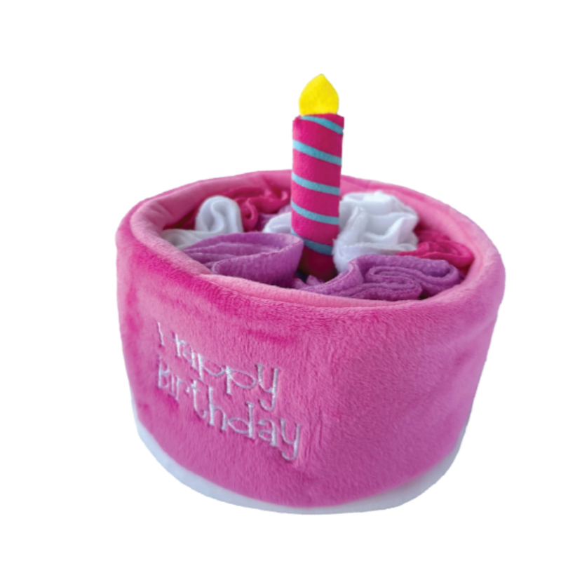 FoufouBRANDS - Snuffle - Hide'n Seek - Birthday Cake - Pink
