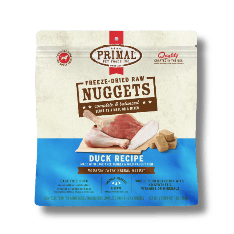 PRIMAL - Canine - Freeze-Dried - Nuggets - Duck+