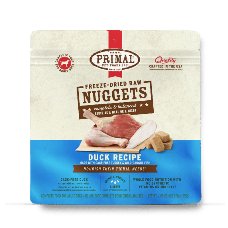 PRIMAL - Canine - Freeze-Dried - Nuggets - Duck+