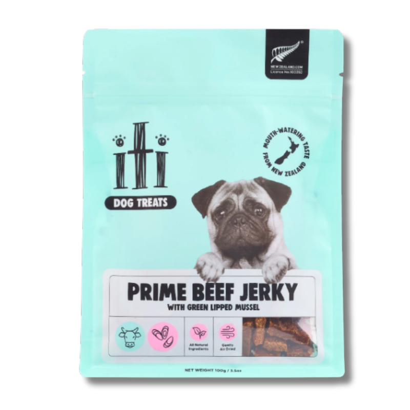 iTi - Treats - Air-Dried - Prime Beef Jerky with Green Lipped Mussel