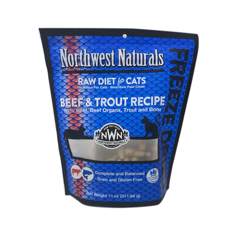 Northwest Naturals - Cat - Freeze-Dried - Nibbles - Beef & Trout